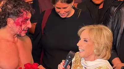 Mirtha Legrand y Nico Vázquez. Mirtha Legrand y Nico Vázquez.
