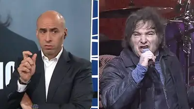 Esteban Trebucq y Javier Milei Esteban Trebucq y Javier Milei