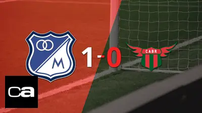 Con un solo gol, Millonarios derrotó a Boston River en el Campín Con un solo gol, Millonarios derrotó a Boston River en el Campín
