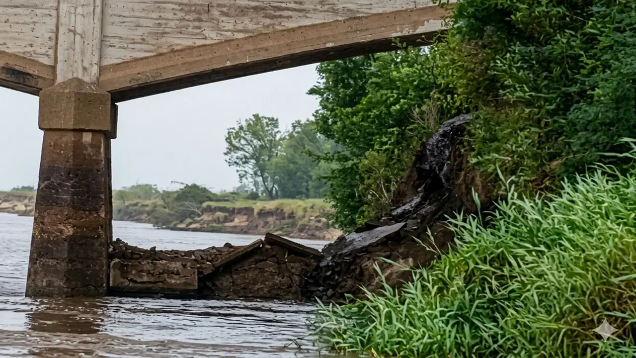 Alerta por el abandono de un puente provincial en Corrientes y apuntan a Valdés por la paralización de obra pública