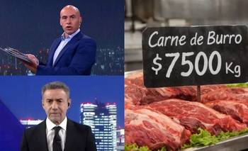 La ínsólita defensa en el programa del pelado Trebucq y Majul al consumo de carne de burro | Televisión 