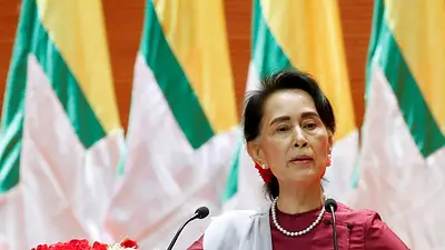 Myanmar reduce la condena de Aung San Suu Kyi y libera al expresidente Win Myint Myanmar reduce la condena de Aung San Suu Kyi y libera al expresidente Win Myint