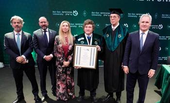 Milei recibió un doctorado Honoris Causa y alertó: "Nos van a querer matar" | Israel 