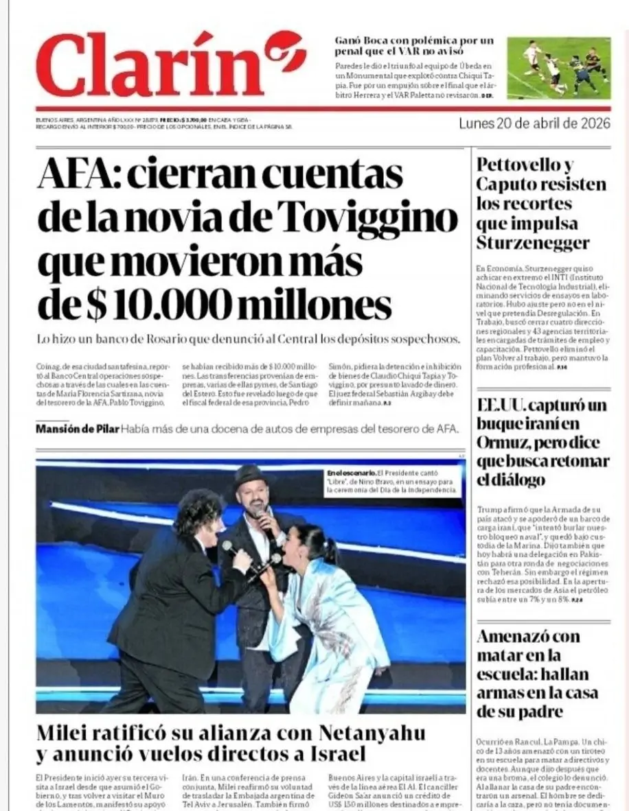 Clarín, Boca, AFA, fútbol argentino, River