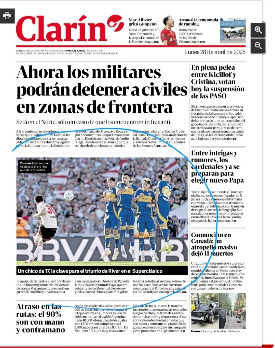 Clarín, Boca, AFA, fútbol argentino, River