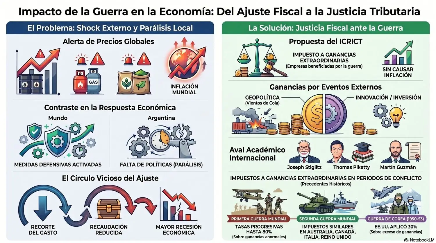 Infografía Guerra Ajuste