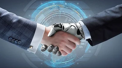 Humano y robot Humano y robot