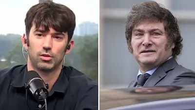 Pedro Rosemblat y Javier Milei Pedro Rosemblat y Javier Milei