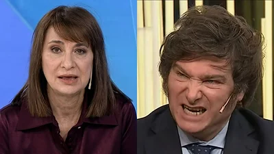 Javier Milei destrozó a María Laura Santillán. Javier Milei destrozó a María Laura Santillán.