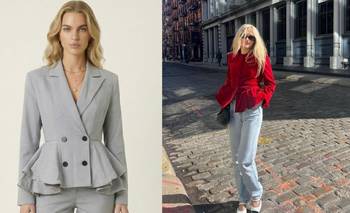 Blazer con peplum: la prenda que define la cintura y suma estilo vintage | Moda