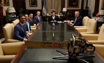 Milei recibió a Peter Thiel mientras cierra la Sala de Prensa de la Rosada | Casa rosada 