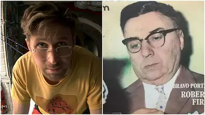 Ryan Gosling y Roberto Firpo Ryan Gosling y Roberto Firpo