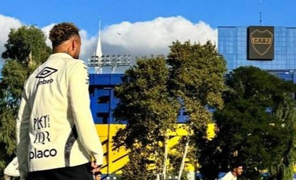 Neymar está en Argentina: foto en Boca, guiño a River y mensaje a San Lorenzo