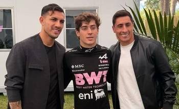 Paredes y Merentiel sorprendieron a la abuela de Colapinto en Palermo | Fórmula 1