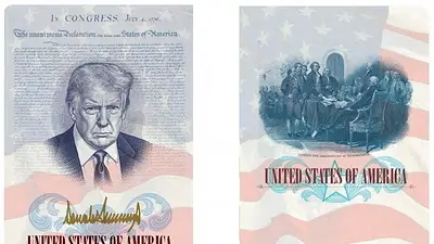 Estados Unidos emitirá pasaportes con la imagen de Trump Estados Unidos emitirá pasaportes con la imagen de Trump