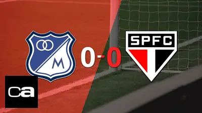 Millonarios no pudo con São Paulo y empataron sin goles Millonarios no pudo con São Paulo y empataron sin goles