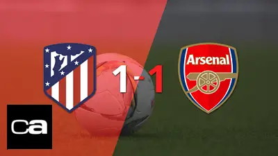 Arsenal empató ante Atlético de Madrid en el partido de ida Arsenal empató ante Atlético de Madrid en el partido de ida