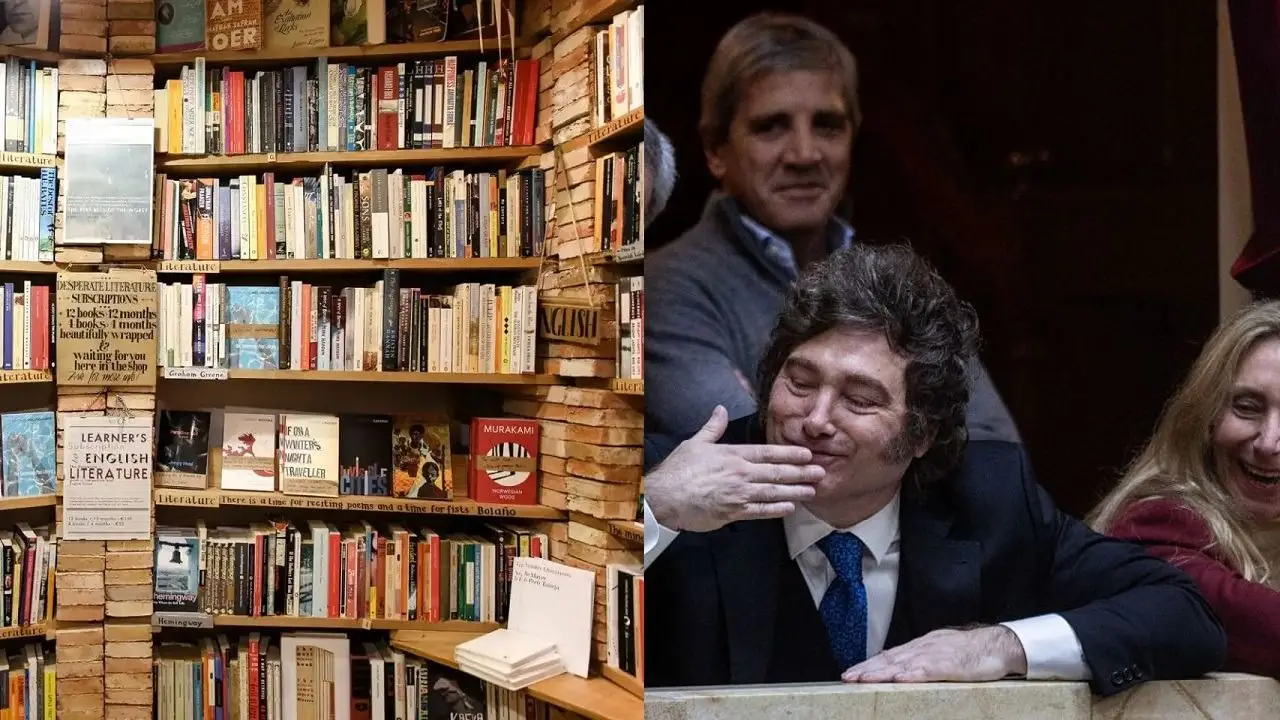 Librería y Javier Milei