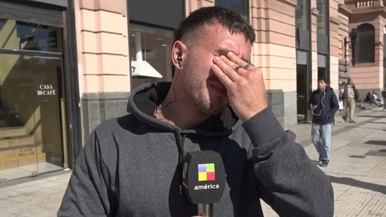 Un movilero de América se largó a llorar en vivo y contó los motivos.