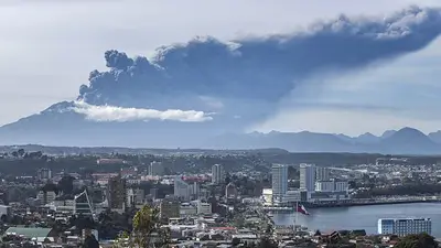 Tensión en Patagonia por la tercera erupción del Calbuco Tensión en Patagonia por la tercera erupción del Calbuco