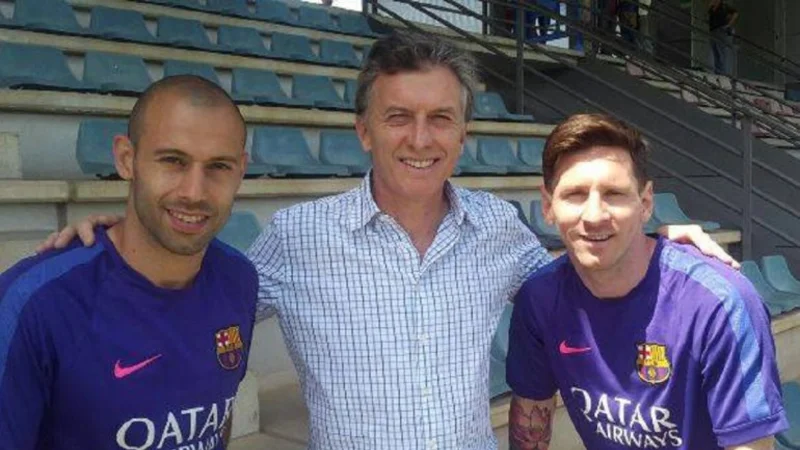 Macri se mostró junto a Messi y Mascherano