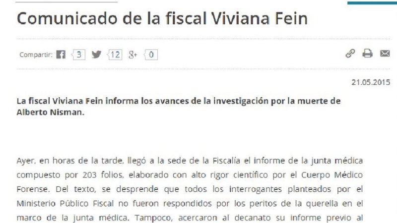 Dura respuesta de Fein a los peritos de Arroyo Salgado
