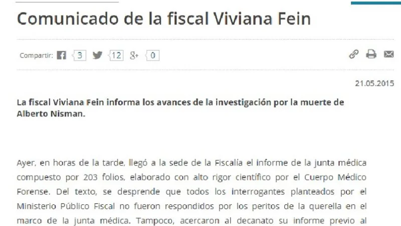 Dura respuesta de Fein a los peritos de Arroyo Salgado