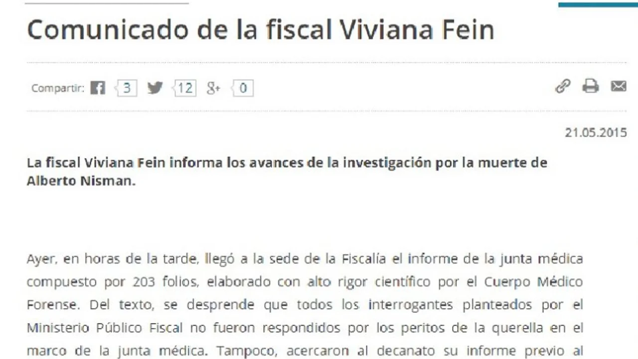 Dura respuesta de Fein a los peritos de Arroyo Salgado