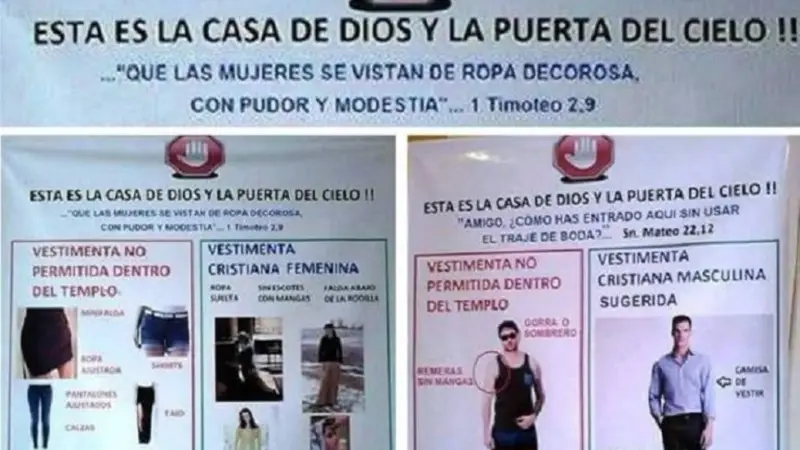 Un cura prohibió a las mujeres ir a su iglesia en jeans o calzas