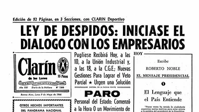 La tapa de Clarín que recuerda las consecuencias del veto de una ley antidespidos La tapa de Clarín que recuerda las consecuencias del veto de una ley antidespidos