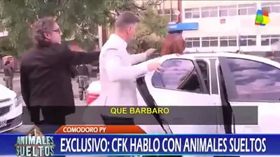 Cristina Kirchner le cortó el rostro al movilero de Fantino Cristina Kirchner le cortó el rostro al movilero de Fantino
