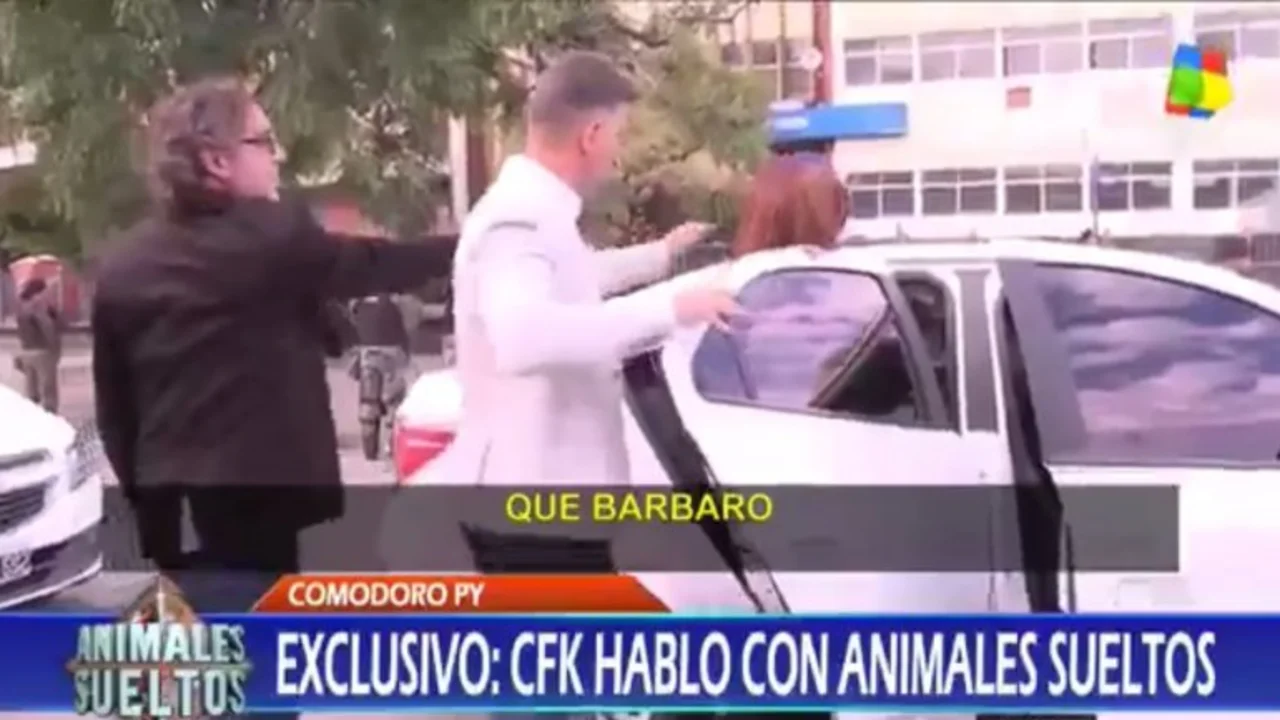 Cristina Kirchner le cortó el rostro al movilero de Fantino