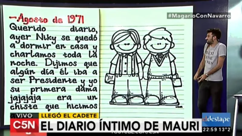 Infancia dura: El Cadete encontró el diario íntimo de Mauricio Macri