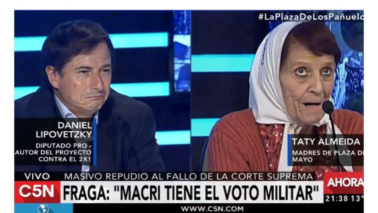 Carlotto y Taty Almeyda dejaron sin palabras a diputado macrista