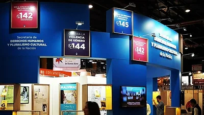 La política de Memoria, Verdad y Justicia borrada del stand de Avruj en la Feria del Libro La política de Memoria, Verdad y Justicia borrada del stand de Avruj en la Feria del Libro