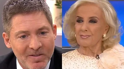 Mirtha Legrand quiso pegarle a Scioli pero Adrián Suar la dejó en offside Mirtha Legrand quiso pegarle a Scioli pero Adrián Suar la dejó en offside