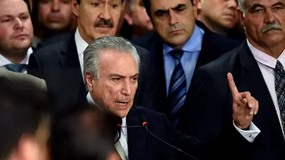 Escándalo en Brasil: graban a Michel Temer en un soborno y la oposición pide su destitución Escándalo en Brasil: graban a Michel Temer en un soborno y la oposición pide su destitución