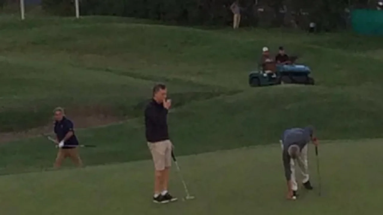 En sus mini vacaciones, Mauricio Macri aprovechó para jugar al golf