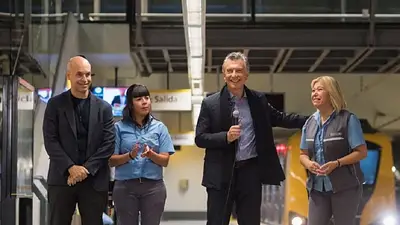 Mauricio Macri: "Dan ganas de venirse a vivir a la estación" Mauricio Macri: "Dan ganas de venirse a vivir a la estación"