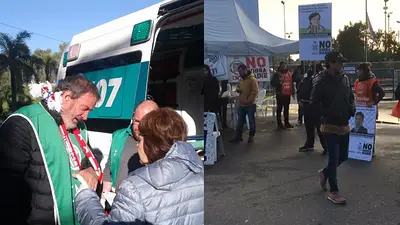 El vicepresidente de INTI atropelló al representante ATE en pleno reclamo El vicepresidente de INTI atropelló al representante ATE en pleno reclamo