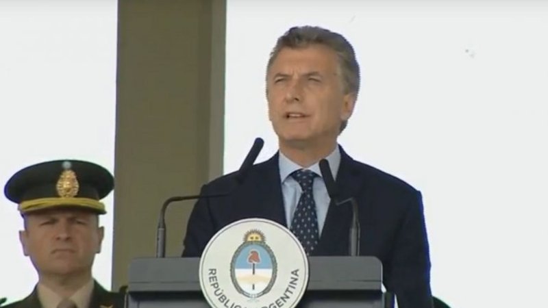 El furcio de Macri en medio de su discurso que lo dejó en ridículo frente al Ejército