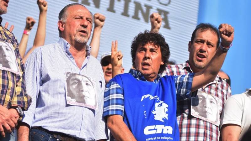 Yasky y Micheli pidieron un paro nacional contra el gobierno por el veto