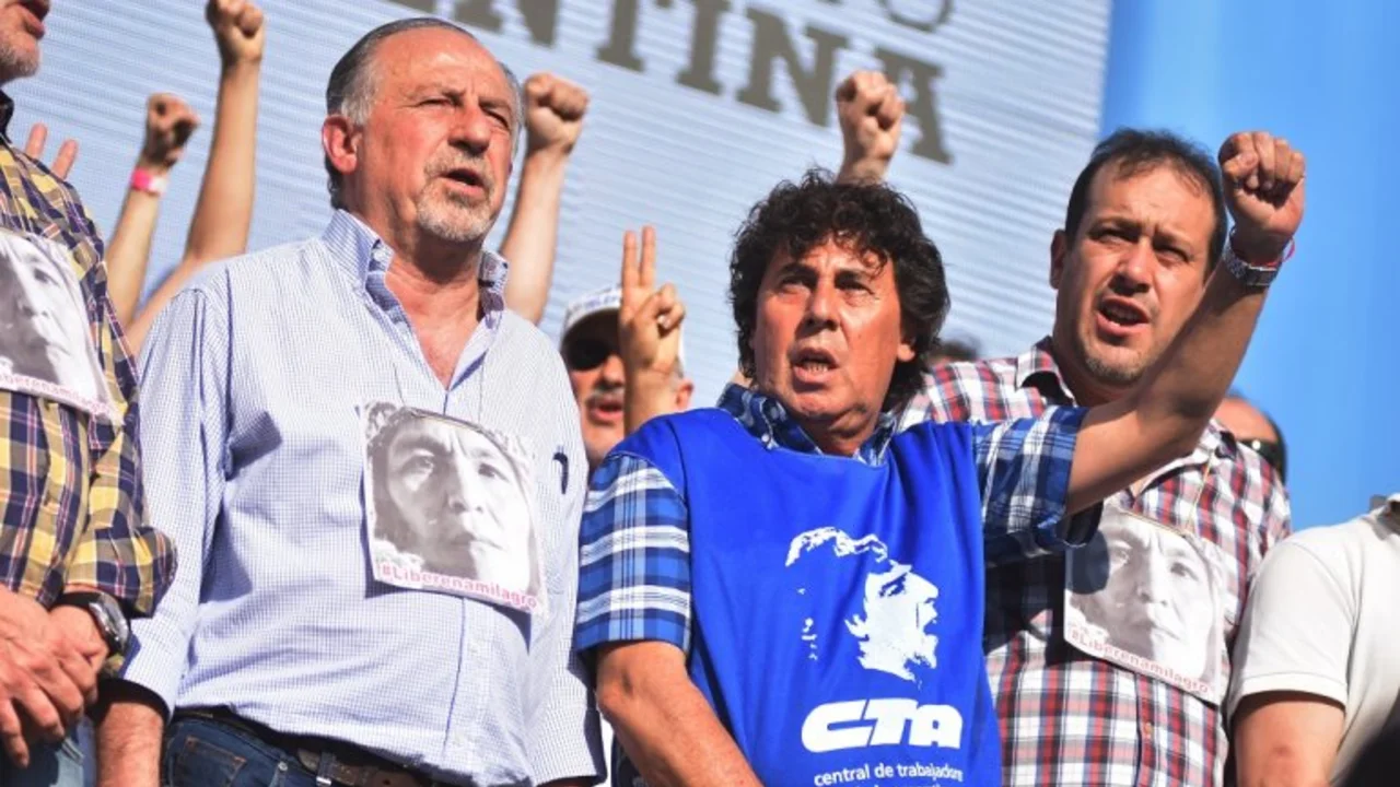 Yasky y Micheli pidieron un paro nacional contra el gobierno por el veto