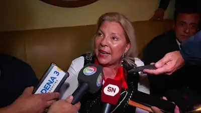 Lo hizo de nuevo: El tenso cruce de Carrió con periodistas en Río Cuarto Lo hizo de nuevo: El tenso cruce de Carrió con periodistas en Río Cuarto