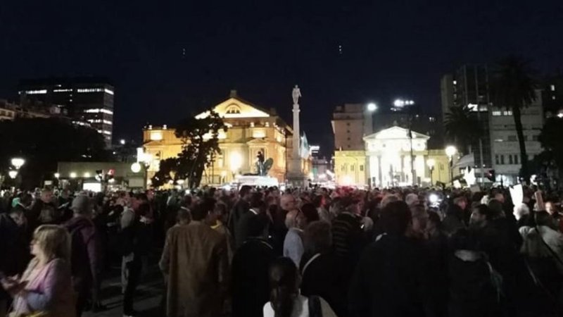 Masiva movilización en apoyo a Ramos Padilla en la causa de la red de espionaje ilegal
