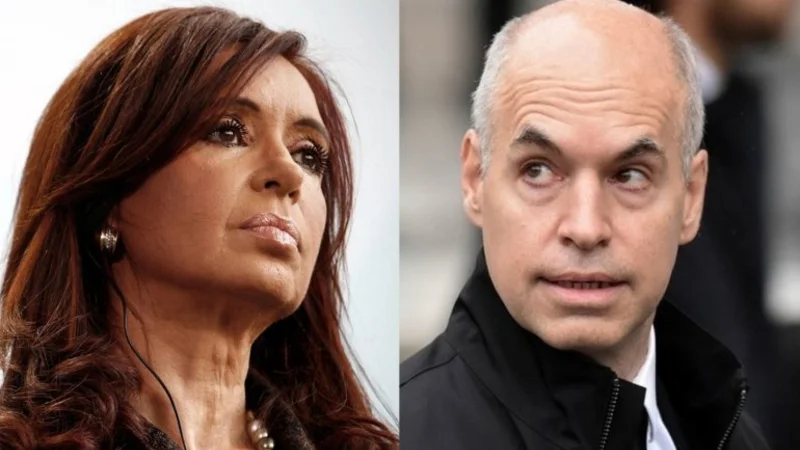 Cristina Kirchner y Horacio Rodríguez Larreta coincidieron en Aeroparque y mantuvieron una breve conversación