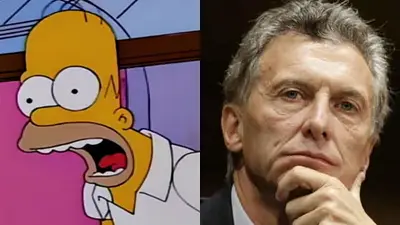 Pasajeros del tren Roca realizaron una escena de 'Los Simpsons' con un delirante mensaje a Macri Pasajeros del tren Roca realizaron una escena de 'Los Simpsons' con un delirante mensaje a Macri