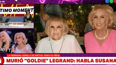 El llanto desconsolado de Susana Gimenez por la muerte de Goldie