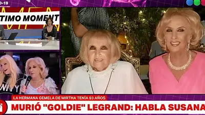 El llanto desconsolado de Susana Gimenez por la muerte de Goldie El llanto desconsolado de Susana Gimenez por la muerte de Goldie