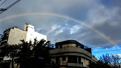 Las fotos de un espectacular arcoíris inundaron Twitter tras la lluvia en Buenos Aires Las fotos de un espectacular arcoíris inundaron Twitter tras la lluvia en Buenos Aires